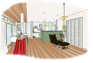 屋根のカタチや外観の色